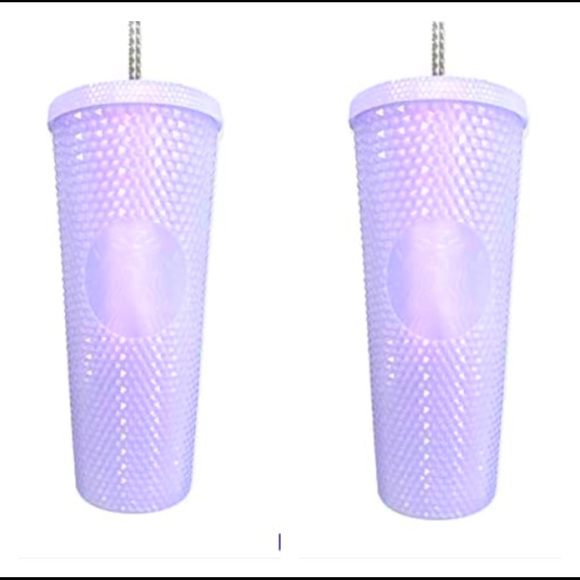Starbucks 2021 Holiday Icy lilac Bling Studded Cold Cup Tumbler 24oz new